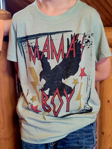 Mamas boy kids boys graphic T