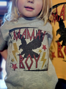 Mamas boy kids boys graphic T