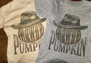 Howdy Pumpkin Halloween kids T